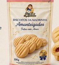 Pacote de Amanteigado Casadinho de Goiaba 200g — sequilho amanteigado recheado de goiaba da Biscoitos da Madrinha, Goiânia-GO